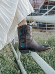 BAXTER DOLLYS DREAM LADIES SHORT BOOTS - BROWN [SZ:5.5]