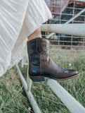 BAXTER DOLLYS DREAM LADIES SHORT BOOTS - BROWN [SZ:5.5]