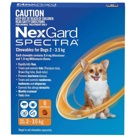 NEXGARD SPECTRA 2KG-3.5KG 3 PACK