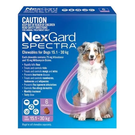 NEXGARD SPECTRA 15KG-30KG 6 PACK