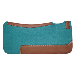 SADDLE PAD OREGON FELT TURQUOISE [SZ:32" X 30"]