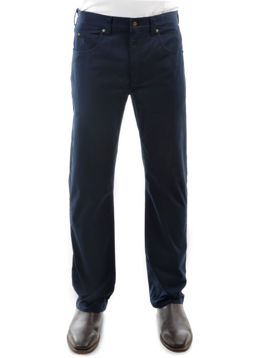 Thomas Cook Mens Stretch Moleskin Jeans 32" Leg - Navy [sz:32]