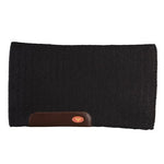 SADDLE BLANKET HEAVY NZ WOOL 32" X 34" - BLACK