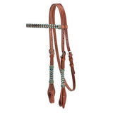 Fort Worth Aponi Headstall Turq Two Tone [sz:2]