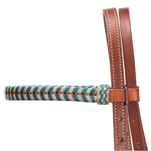 Fort Worth Aponi Headstall Turq Two Tone [sz:2]