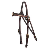 FORTWORTH BARCOO BRASS BRIDLE 5/8" - CHESTNUT [SZ:COB]