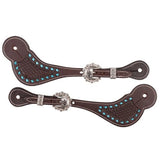 Spur Straps Fortworth Basket Carved Womens - Copper/turq [sz:ladies]