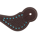 Spur Straps Fortworth Basket Carved Womens - Copper/turq [sz:ladies]