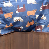 KOZY 1200D HORSE RUG COMBO 200G FILL - NAVY COWS [SZ:5'9]