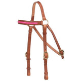 Fort Worth Barcoo Bridle With Pink Braiding [sz:cob]