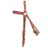 Fort Worth Barcoo Bridle With Pink Braiding [sz:cob]