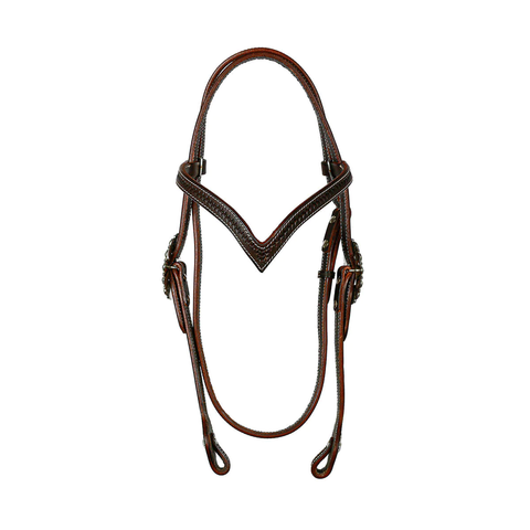 SYD HILL CARBINE BRIDLE - DARK BROWN