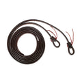 SYD HILL DOUBLE OILY SPLIT REINS - DARK BROWN