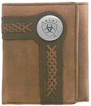 WALLET ARIAT TRIFOLD ACCENT OVERLAY WLT3102A