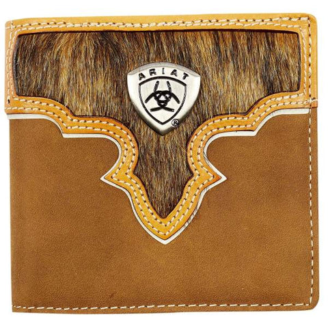 WALLET ARIAT BIFOLD TWO TONED HAIR ON WLT2108A 
