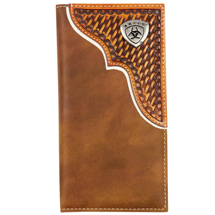 WALLET ARIAT RODEO BASKET WEAVE OVERLAY WLT1110A 