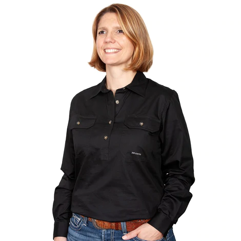 JUST COUNTRY JAHNA SHIRT BLACK