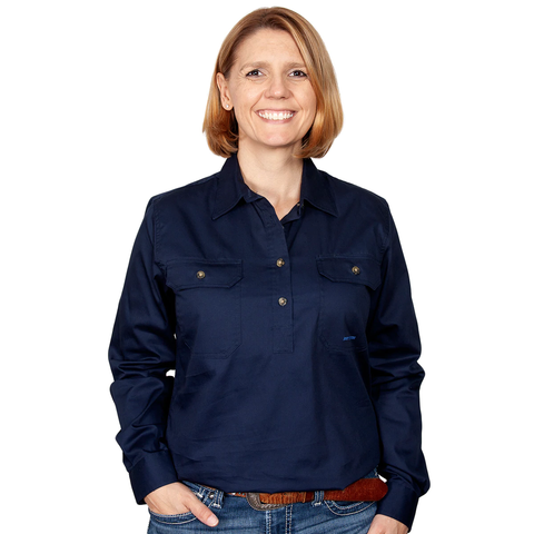 JUST COUNTRY JAHNA SHIRT NAVY