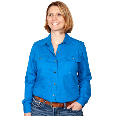 JUST COUNTRY BROOKE SHIRT BLUE JEWEL