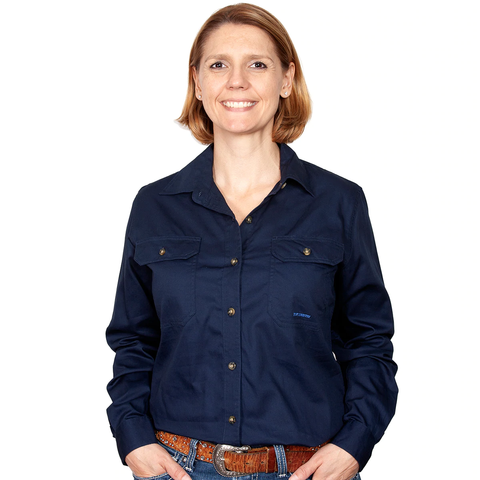 JUST COUNTRY BROOKE SHIRT NAVY
