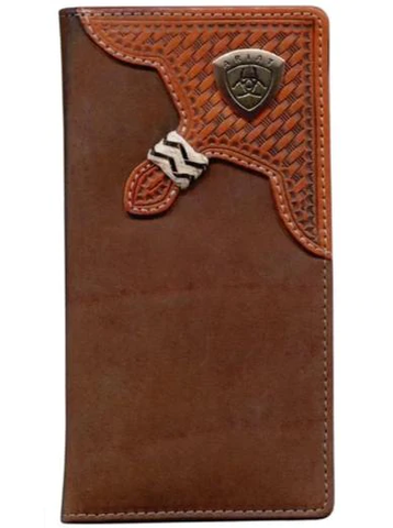 WALLET ARIAT RODEO BASKET WEAVE OVERLAY WLT1111A