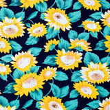 Just Country Womens Abbey Shirt - Navy Sunflower