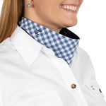 JUST COUNTRY SCARF - NAVY CHECK / NAVY