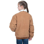 JUST COUNTRY JUNIOR DIAMANTINA SHERPA CORDUROY JACKET - CARAMEL [SZ:XS]