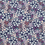 JUST COUNTRY JAHNA TRIM HALF BUTTON PRINT WORKSHIRT - ORCHID / NAVY BABYS BREATH [SZ:8]