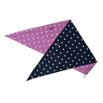 JUST COUNTRY CARLEE DOUBLE SIDED SCARF - RADIANT ORCHID/NAVY DOTS 