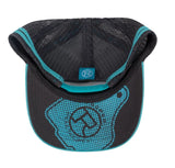 Roper Cattle Tag Trucker Cap - Teal 