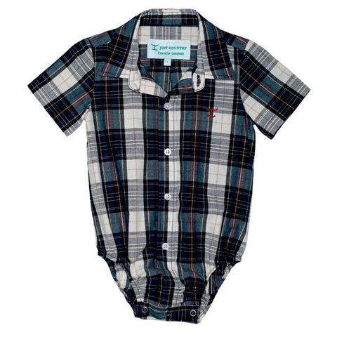 Just Country Frankie Infants Jumpsuit - Navy/red Plaid [sz:000]