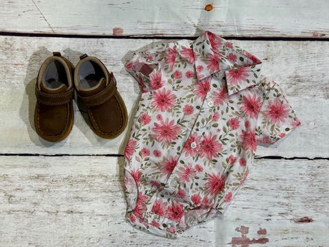 Just Country Frankie Infants Jumpsuit - White Gerberas [sz:000] 2