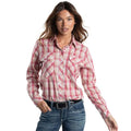 Just Country Abbey Full Button - Hot Pink, Castle Tan & White Plaid [sz:8]