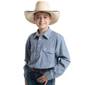 Just Country Boys Brayden Shirt - Denim Blue & White Check [sz:xs]