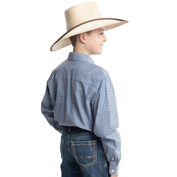 Just Country Boys Brayden Shirt - Denim Blue & White Check [sz:xs]