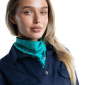 Just Country Carlee Double Sided Scarf - Turquoise & White Western Print
