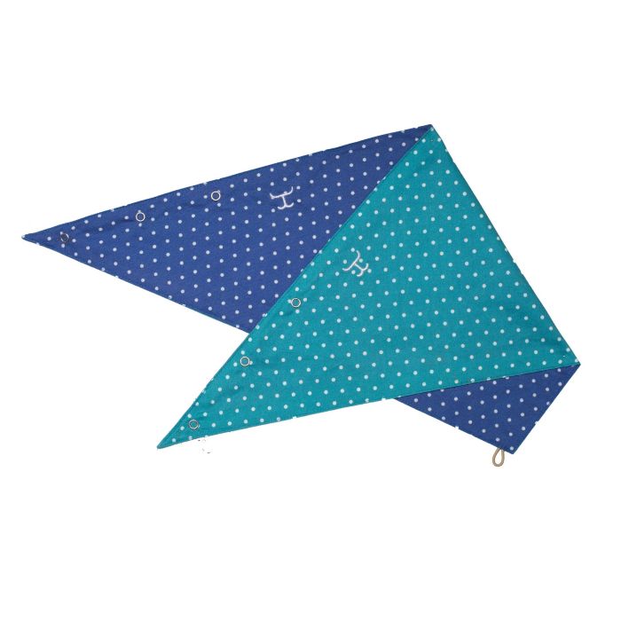 Just Country Carlee Double Sided Scarf - Teal Spots / Blue Spots