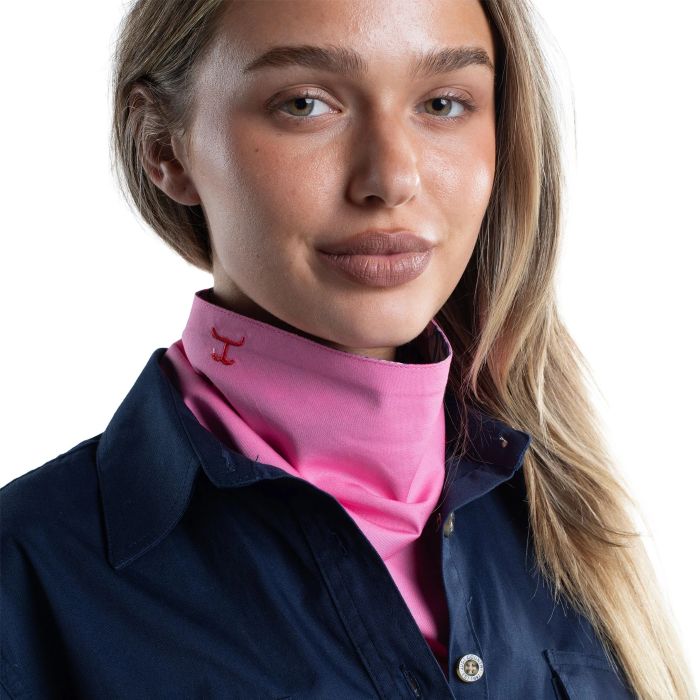 Just Country Carlee Double Sided Scarf - Blue Chrysamthemum/rose