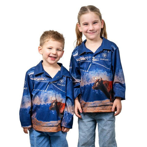 ARIAT KIDS FISHING SHIRT - BULLCATCHER [SZ:K2]