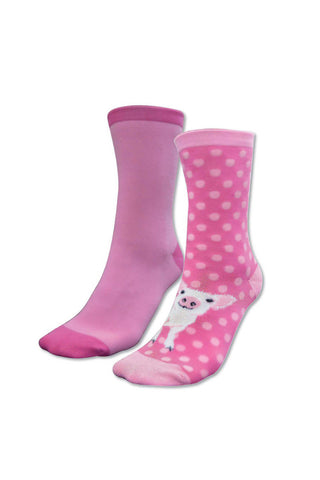 THOMAS COOK HOMESTEAD SOCKS PIG - PINK [SZ:2-7]