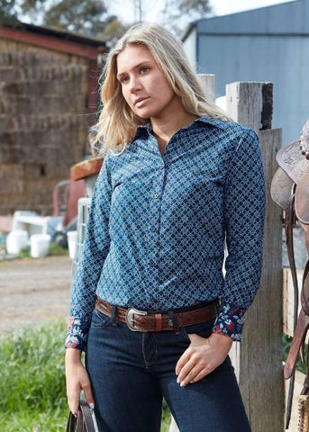 WRANGLER WOMENS TAMSIN LONG SLEEVE SHIRT