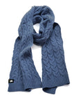 SCARF THOMAS COOK CABLE KNIT - BLUE