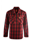 DUX-BAK MALLARD 1/4 ZIP OVERSHIRT RED