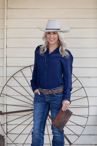 SHIRT WRANGLER WOMENS KIRBY [SZ:8]