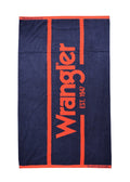 Wrangler Beach Towel Signature Navy And Red