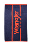 WRANGLER BEACH TOWEL SIGNATURE NAVY AND RED