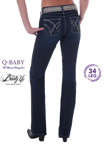WRANGLER WOMENS ULTIMATE RIDING JEAN - Q BABY BOOTY