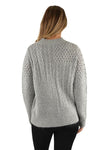 THOMAS COOK WOMENS NADIA CABLE JUMPER [SZ:8 CL:GREY MARLE]
