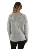 THOMAS COOK WOMENS NADIA CABLE JUMPER [SZ:8 CL:GREY MARLE]